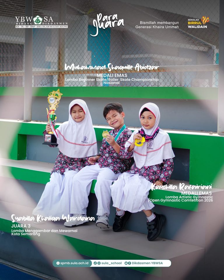 Agustus Penuh Prestasi, Siswa-Siswi SD Islam Sultan Agung 3 Semarang Torehkan Prestasi di Berbagai Ajang